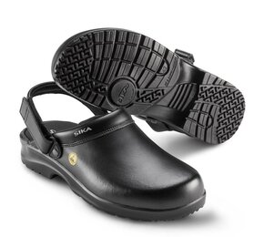 SIKA Fusion Clog ESD m. hielriempje OB SRC - 19467 Zwart