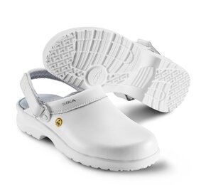SIKA Fusion Clog ESD m. hielriempje OB SRC - 19467 Wit