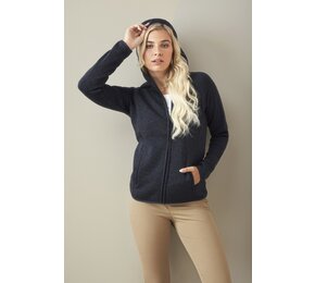 stedman  lux hooded knitfleece jacket women  STE5560
