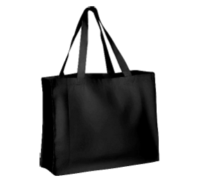 Canvas katoen tassen   2690 - Black - 45X36X13cm