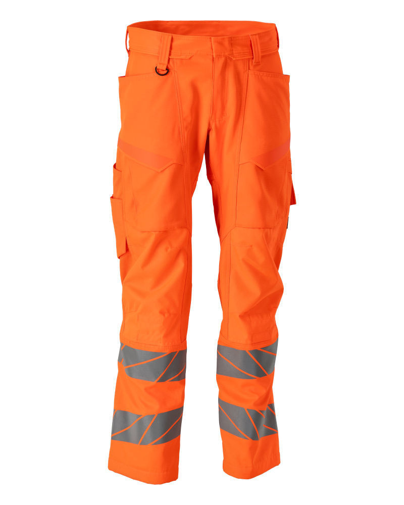 Accelerate Safe broek met kniezakken hi-vis 24579