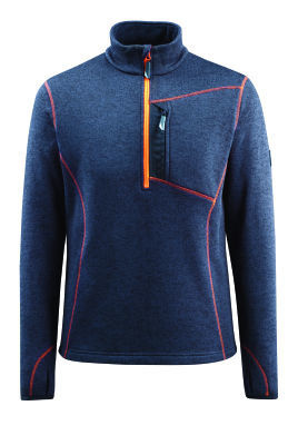 Reims | hardwear gebreide trui met korte rits 50149