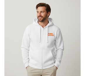 Hooded full zipped sweatshirt Men