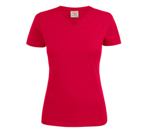 printer heavy v-neck  t-shirt dames 2264025