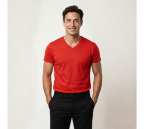 V-neck t-Shirt Heren