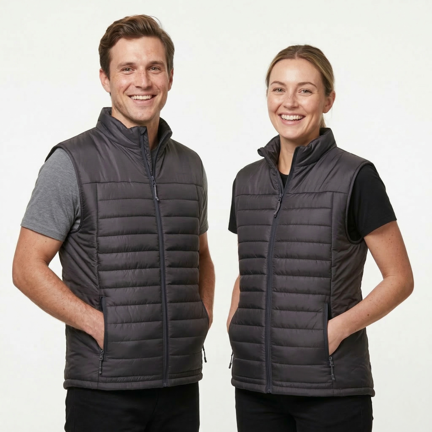 TH Clothes Unisex padded vest Cloud