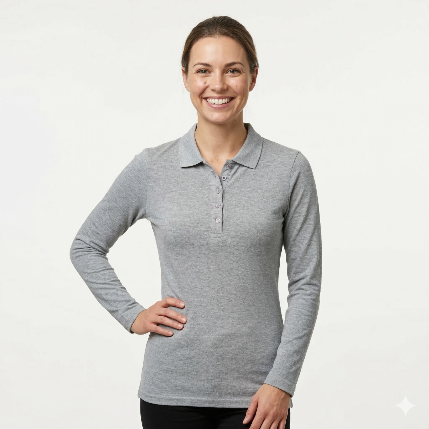 TH Clothes Womens long sleeve polo shirt Bern women