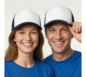 Axis unisex trucker cap with 5-panels