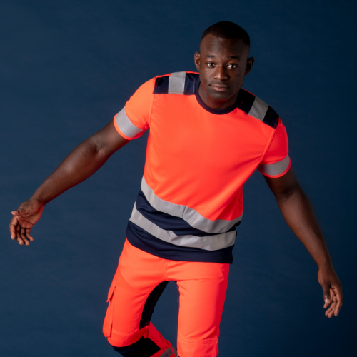 T-Shirt High Vis Bicolor 103006
