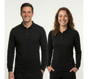 Casual Poloshirt Jersey Lange Mouw 201019