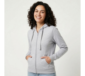 Amsterdam women hooded full zipped sweatshirt
