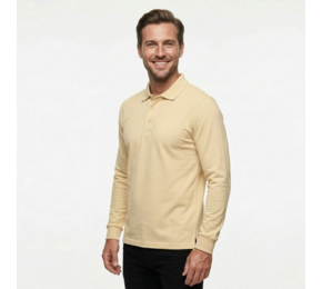Mens long sleeve polo shirt Bern