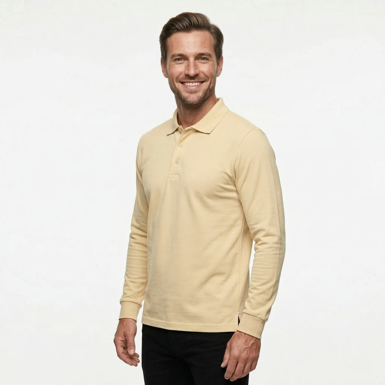 TH Clothes Mens long sleeve polo shirt Bern