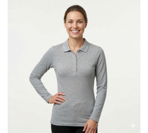 Womens long sleeve polo shirt Bern women