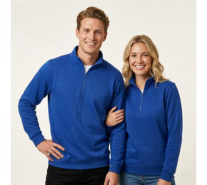 Budapest unisex sweatshirt with 1/4 zip