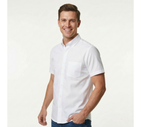 TH Clothes Mens short sleeve Oxford shirt London