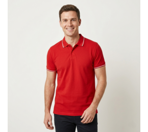 TH Clothes Bicolour polo shirt for men Spectrum