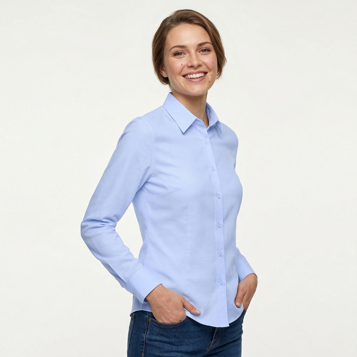Womens long sleeve oxford shirt Tokyo women