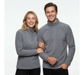 Vienna unisex polar fleece jacket with 1/4 zip