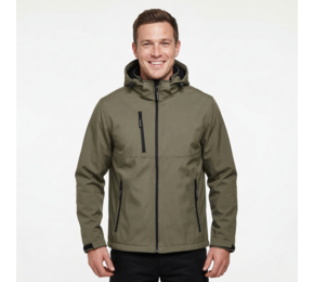 Zagreb men softshell jacket with removable hood