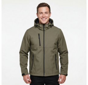 Zagreb men softshell jacket with removable hood