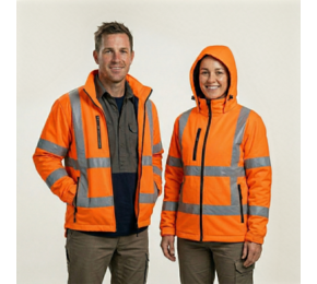 Zagreb unisex high visibility softshell work jacket