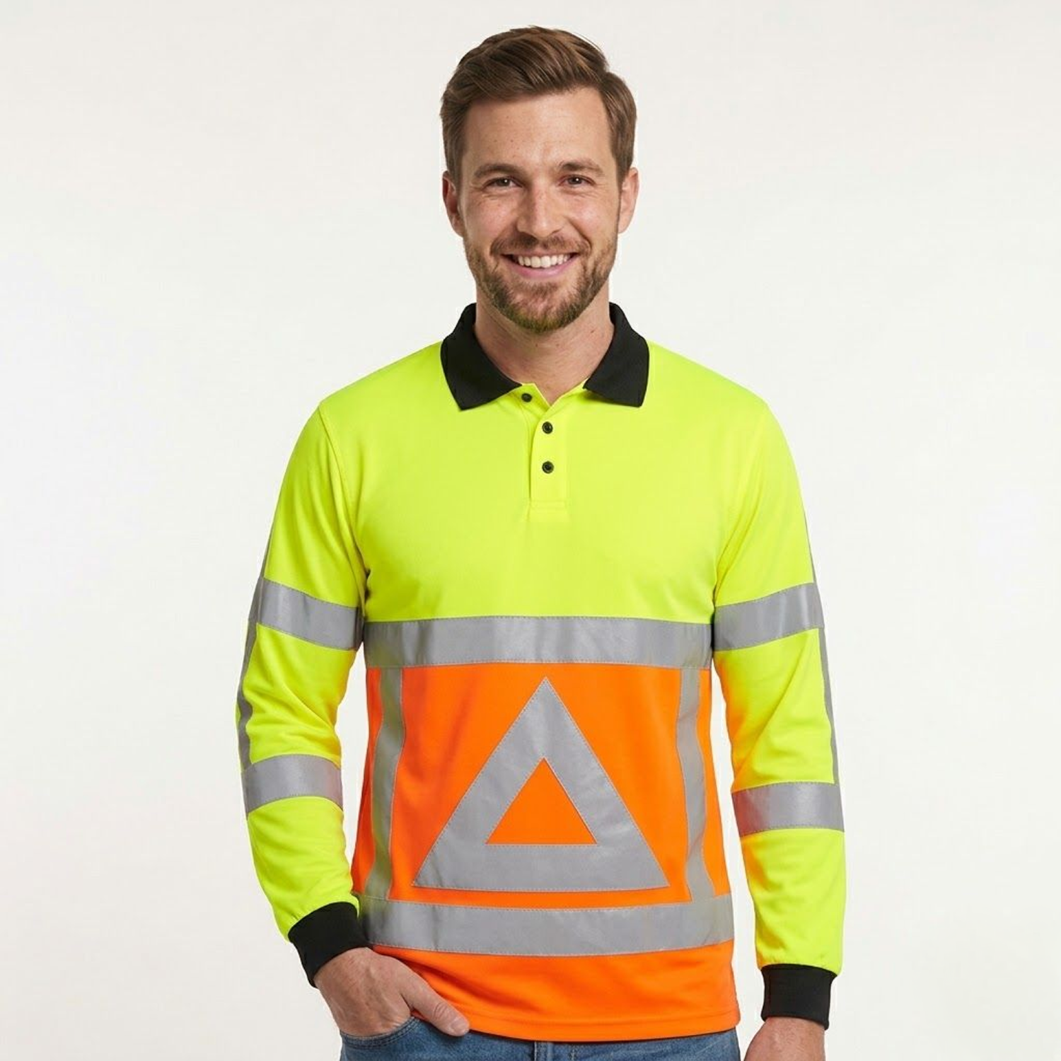Poloshirt Verkeersregelaar Lange Mouw | 203002