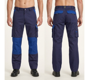 Boston Tweekleurige werkbroek met kniezakken