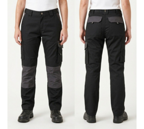 Boston Women Tweekleurige werkbroek met kniezakken voor dames