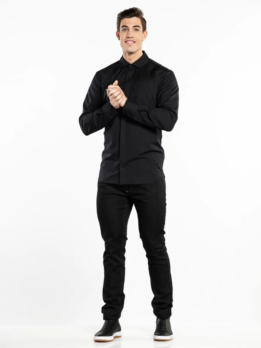 Overhemd/Blouse Men Black FX - 609
