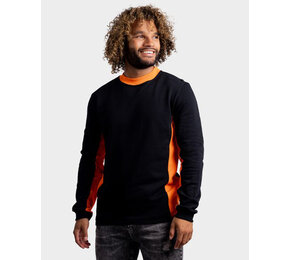 Unisex Contrast Sweater twee kleurig lange mouwen
