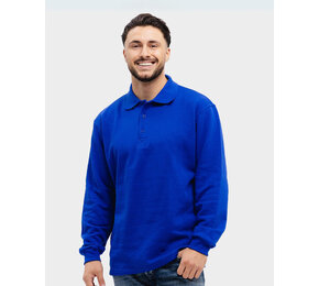 Heren polosweater lange mouwen