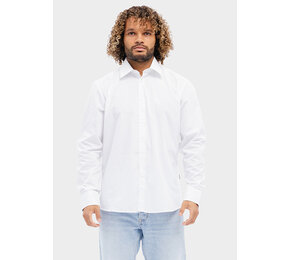 Men Poly-Cotton Mix Poplin shirt met knoopjes