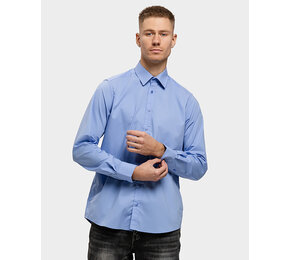 Men Stretch Poplin Shirt knoopjes