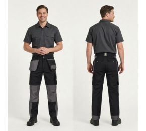 Seattle Tweekleurige holsterzakkenbroek met kniezakken