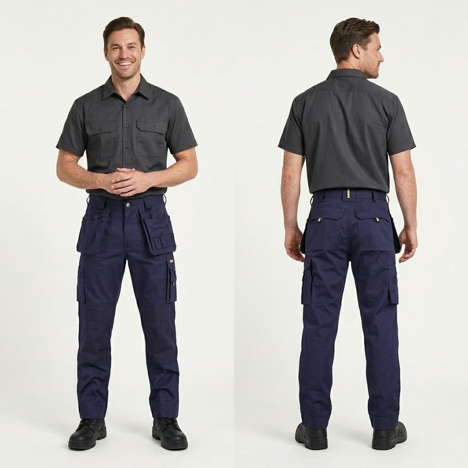 Oxford Holsterzakkenbroek met kniezakken