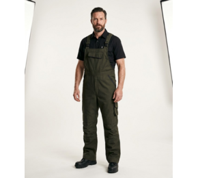 Bolt Canvas bretelbroek met kniezakken