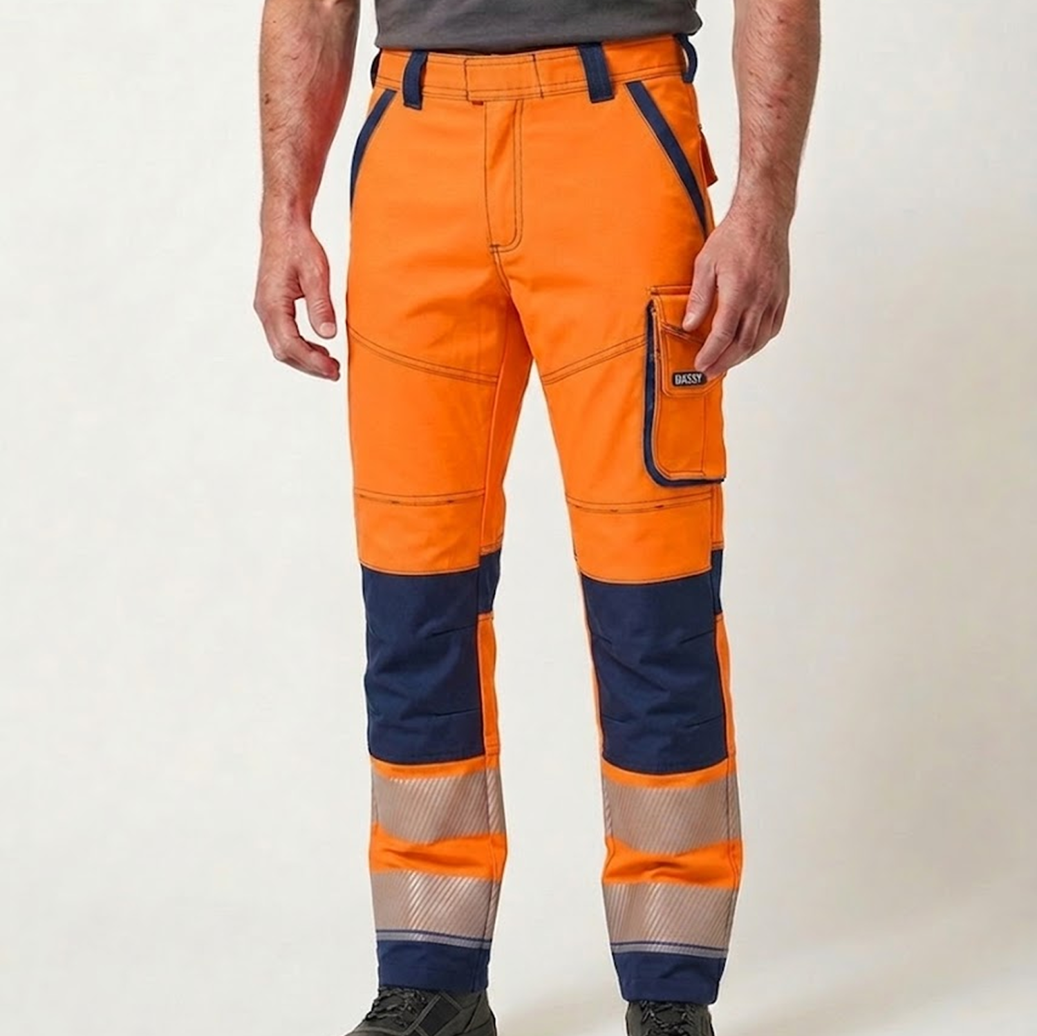 Aruba Stretch hogezichtbaarheidsbroek met kniezakken