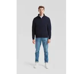 Fruit of the Loom Classic Zip Neck Sweater