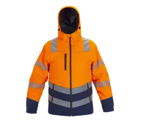 Winterparka Brussel Orange/Navy