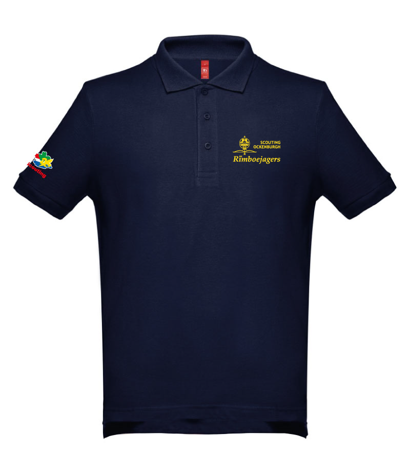 Scouting De Rimboejagers Navy polo volwassen bestuur/plusscouts