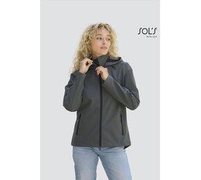 Sol's Race Hooded Women Softshell Jackets Full-Zip Hooded