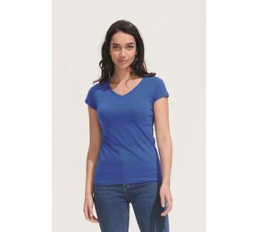Sol's Moon T-shirts V-neck Shortsleeve