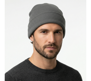 Acrylic Beanie With Roll Up 4243
