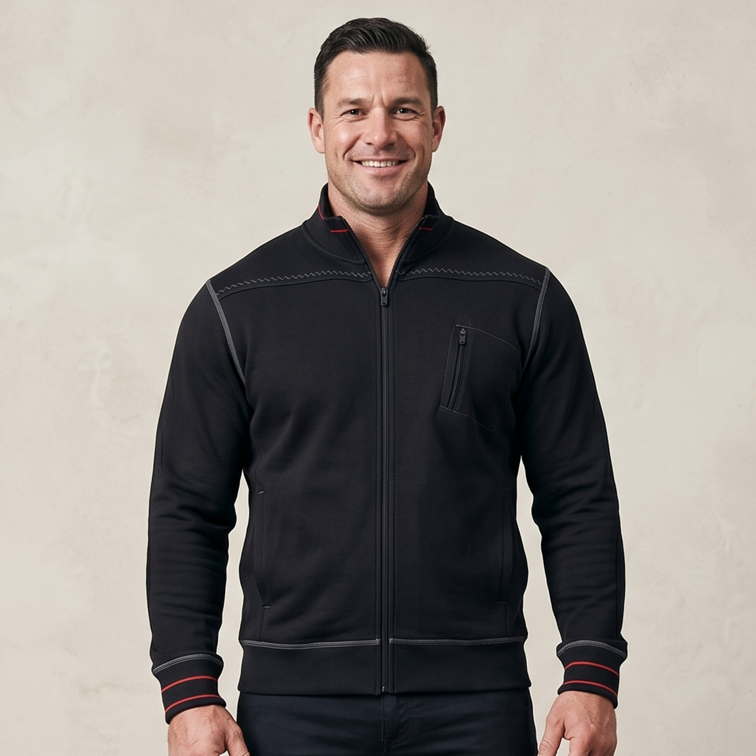 Chania | frontline sweatshirt met rits 50353