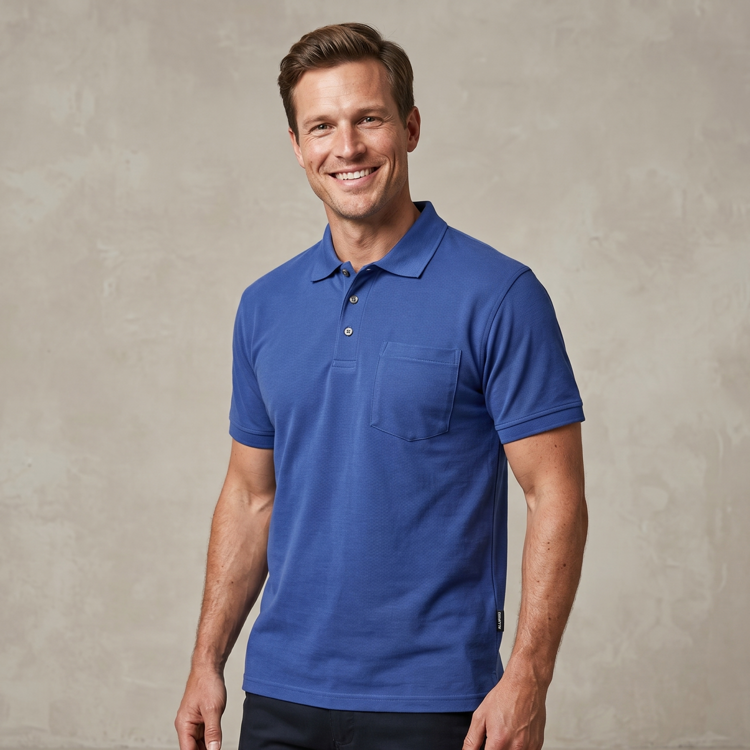 Crossover Borneo poloshirt met borstzak 783