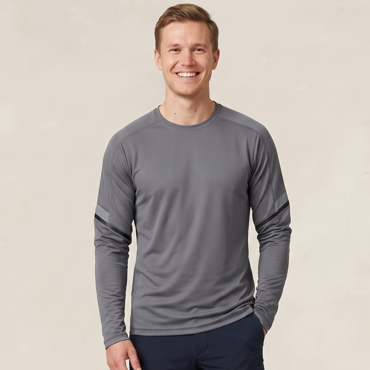 Customized t-shirt, met lange mouwen 22281