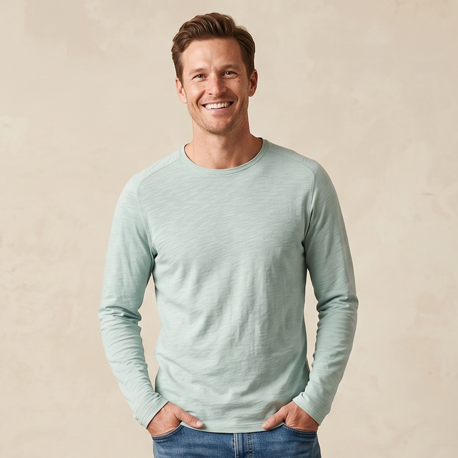Customized T-shirt, met lange mouwen 22581