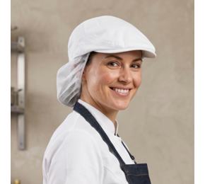Food & care flat cap met haarnetje 20150