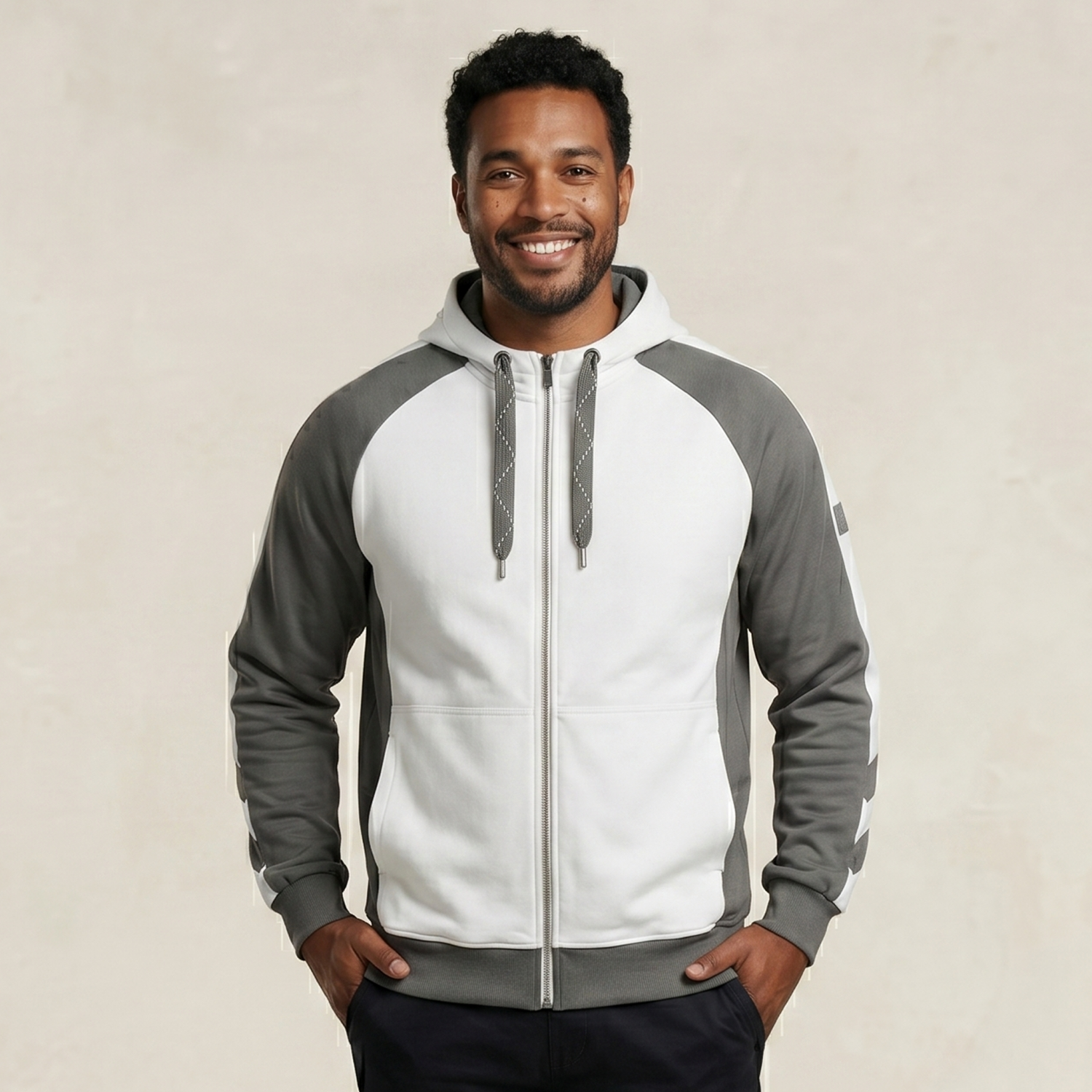 Mascot Wiesbaden | unique capuchontrui met rits 50566